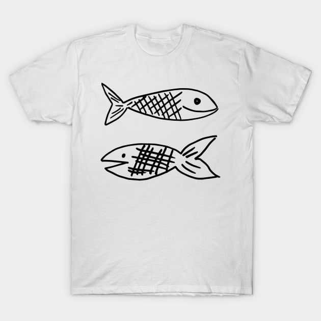 Retro Fish Design T-Shirt by SWON Design